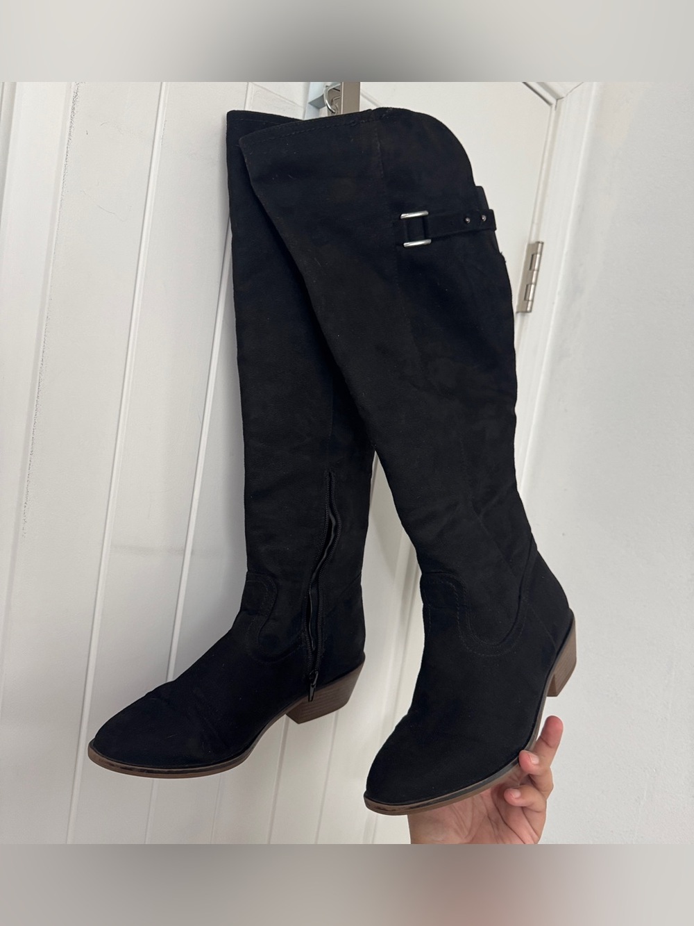 Black Suede boot